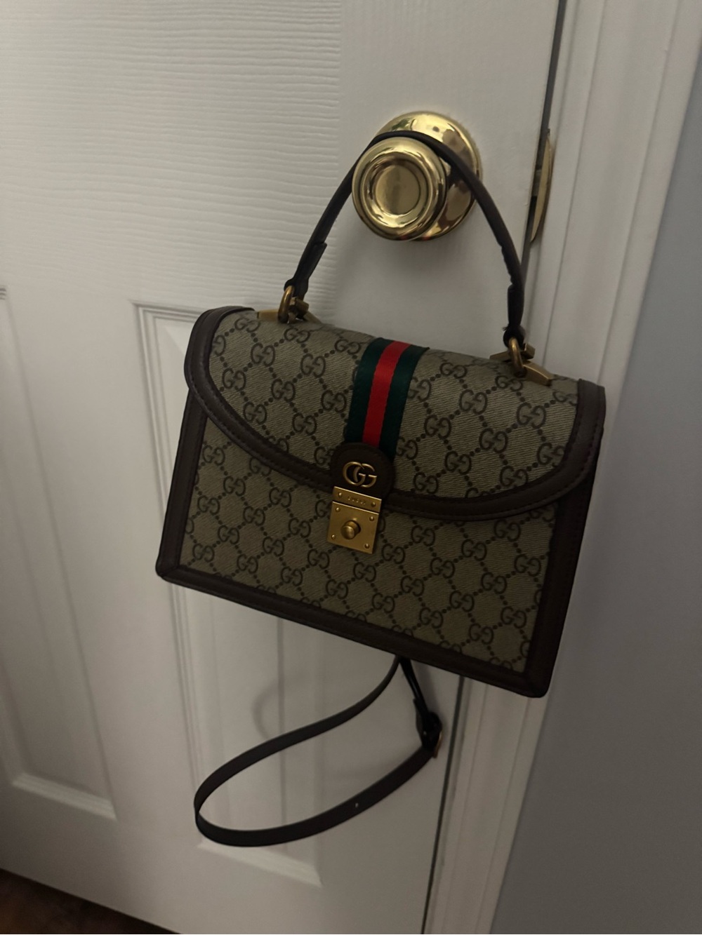 GG Canvas Top Handle Bag (READ DESCRIPTION)